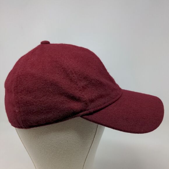 H&M Men's Fitted Hat Red Size L/58 Wool Polyester Blend Blank - Picture 5 of 9